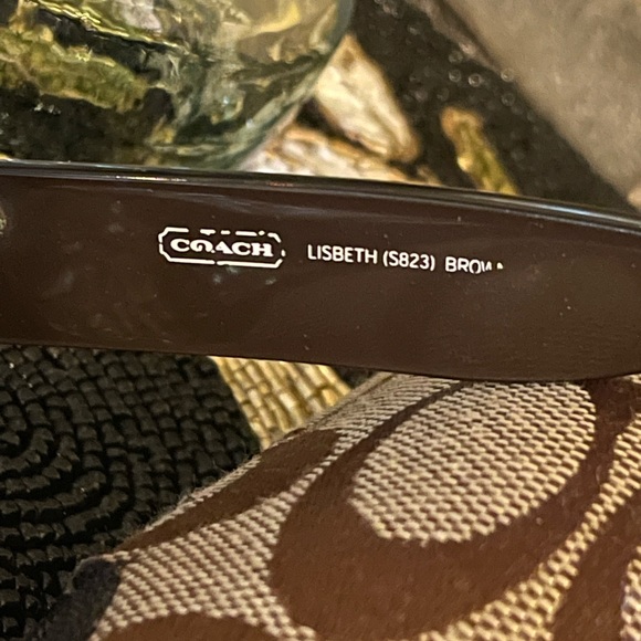 COACH LISBETH (S823) Prescription Brown and Gold Sunglasses with Signature Case - Picture 12 of 17